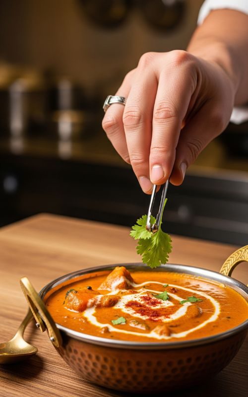 foto di un piatto di Tandoori guarnito da Chef - ristorante Indiano Cagliari, Quartu